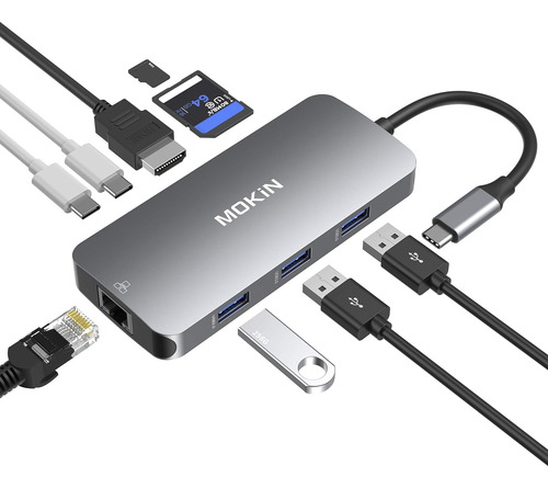 Adaptadores Usb C Para Macbook Pro/air,mac Dongle Con 3 ...