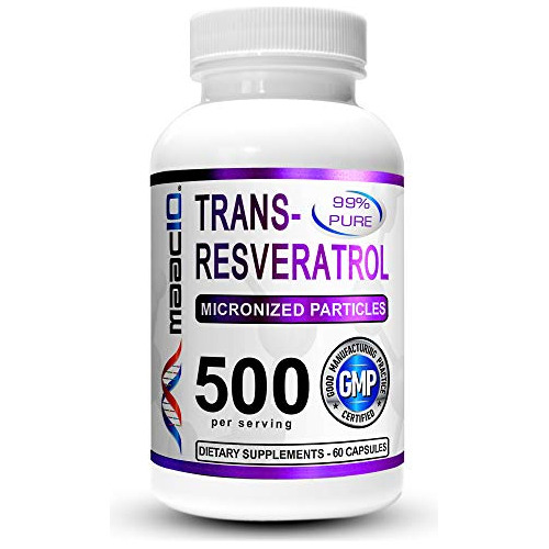 Maac10 - Suplemento De Resveratrol Trans De 500 Mg (microniz