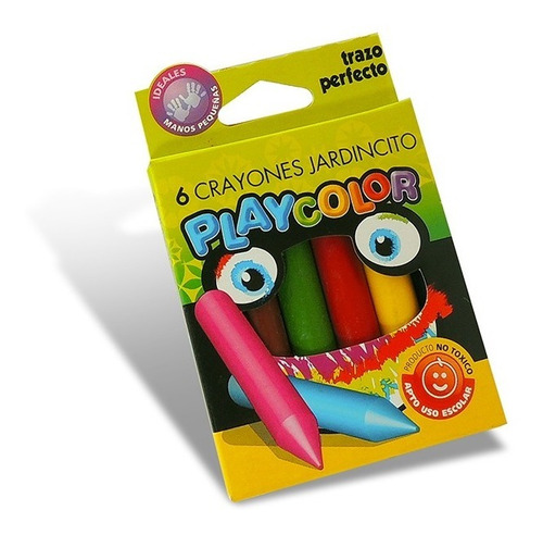 Crayones Jardincitos Playcolor X6 U Color Tradicional X10u