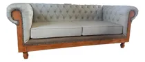 Comprar Sillón Chesterfield Rustico 3 Cuerpos Cuerina Talampaya