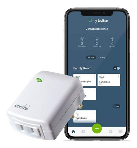 Leviton Interruptor Enchufable Con Atenuador Wi-fi Dw3hl-1bw