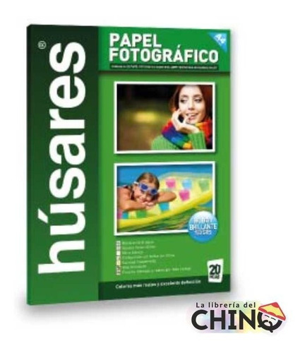 Imagen 1 de 3 de Papel Fogográfico Húsares A4 Estuche X 20 Hojas 150grs - La Librería Delchino
