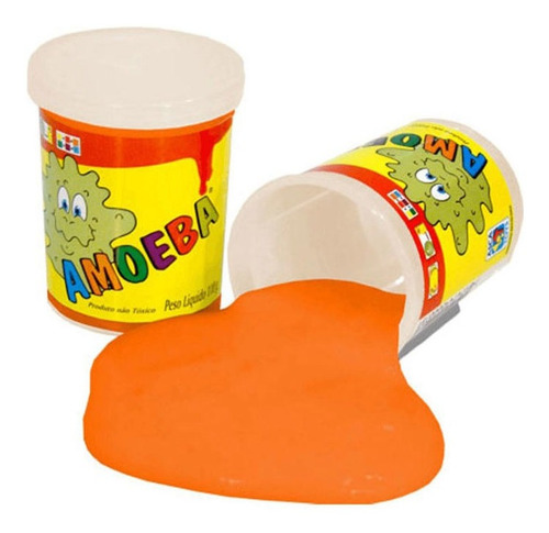 Imagem 2 de 2 de Amoeba Geleca Asca Toys Laranja