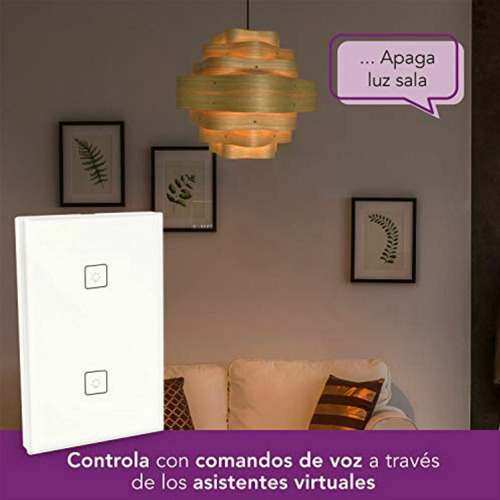 Interruptor De Pared Wifi, 2 Apagadores Lloyd's (no
