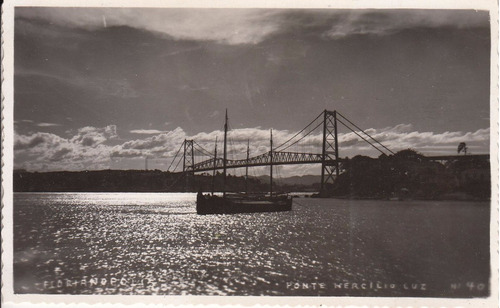 1953 Fotografia Florianopolis Ponte Hercilio Luz Brasil