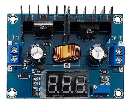 Fuente Xl4016 Dc-dc Step Down 36v 8a Voltimetro Display