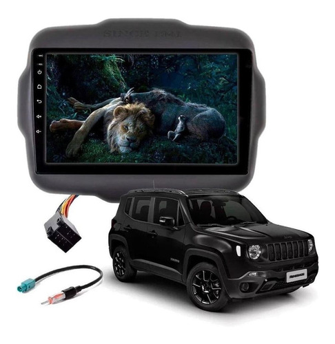 Central Multimídia 9 Pol Jeep Renegade Gps Android Usb Aux