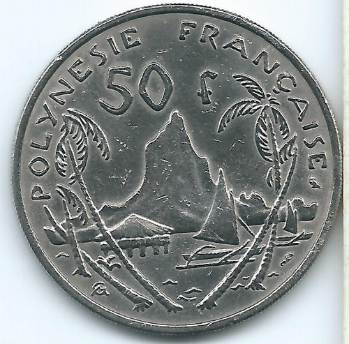 Moneda De La Polinesia Francesa 50 Francos 1967 Xf +++ 