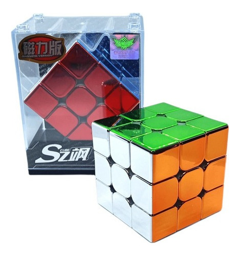 Cubo Rubik Cyclone Boys 3x3 Magnético Shaolin Metallic Popey