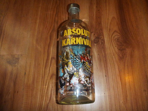 Botella Vacia Absolut Karnival 1litro De Coleccion