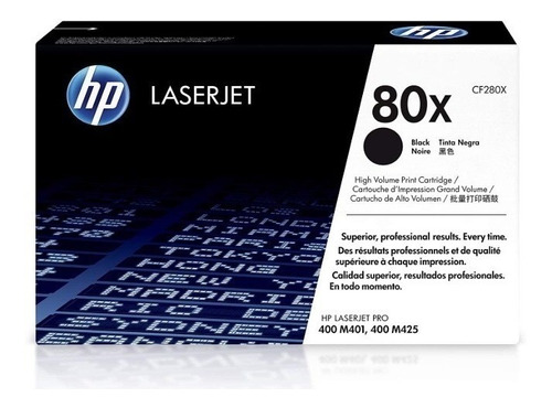 Toner Hp 80x (cf280x) Negro Original