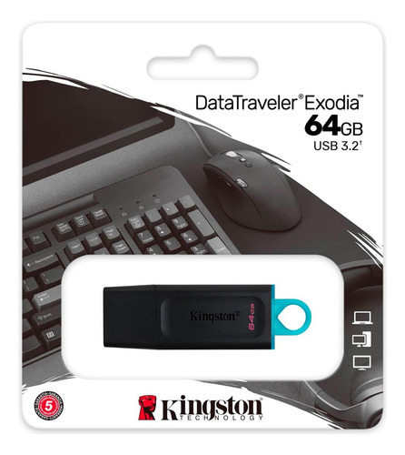 Pendrive Kingston 64gb Datatraveler Exodia Usb3.2