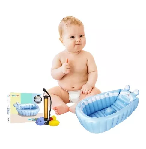  Bañera inflable portátil para bebés, lindas bañeras