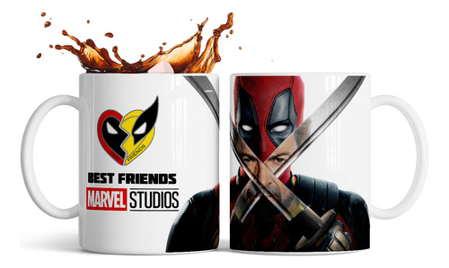 Taza Wolverine - Deadpool - Best Friends 325ml Cerámica