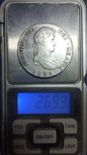 Argentina Potosì 8 Reales 1825 Jp Plata Colonia Corona