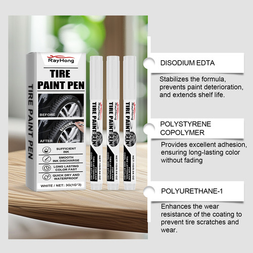 Lápiz De Pintura Blanco Para Neumáticos De Coche J, 3 Ml, Pi