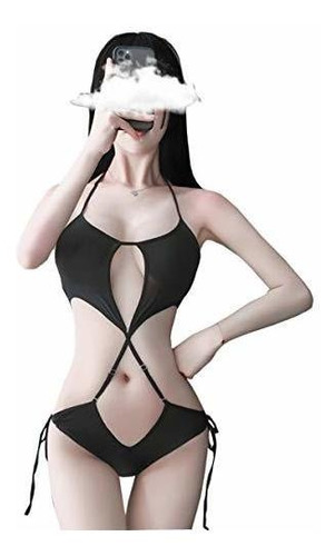 Yameidie Mujeres Anime Cosplay Lencería Bikini Set Disfraz S