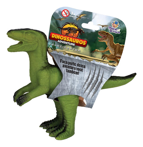 Boneco Dinossauro Infantil Velociraptor 9559 Mister Brinque