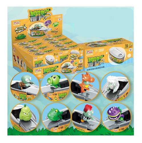 Imagen 4 de 8 de Log-on Lata Sorpresa Plantas Vs Zombies Juguete Diversión