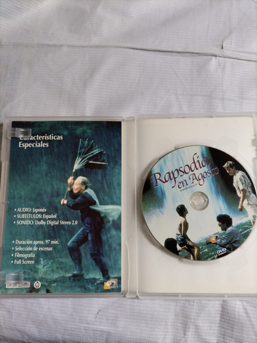 Rapsodia En Agosto Akira Kurosawa Richard Gere Pelicula Dvd (Usado)