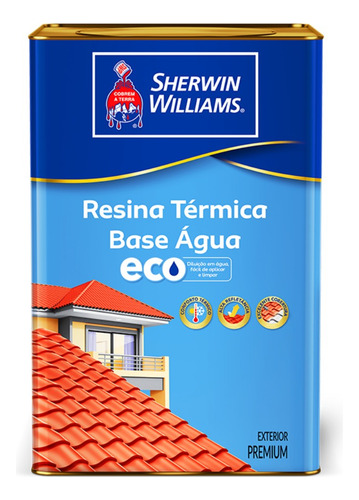 Sherwin Willian Tinta Telha Térmica Base Agua Metalatex 18l Acabamento Brilhante Cor Cerâmica Ônix