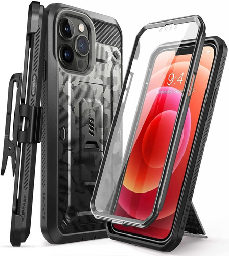 Supcase Case Para iPhone 13 Pro Max 6.7 Protector 360° Camo