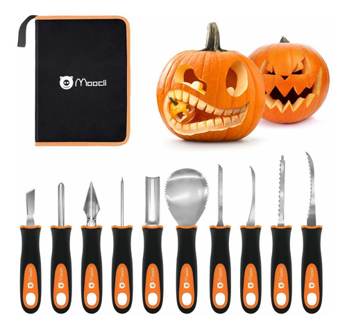 Moocii Cuchillo De Tallado De Calabaza Para Halloween, Decor
