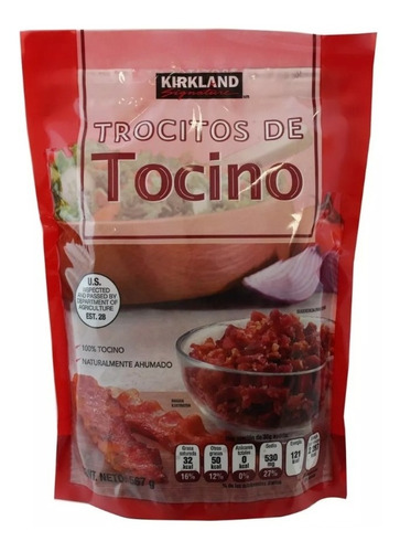 Trocitos De Tocino Kirkland Signature Bolsa Con 567 Gr