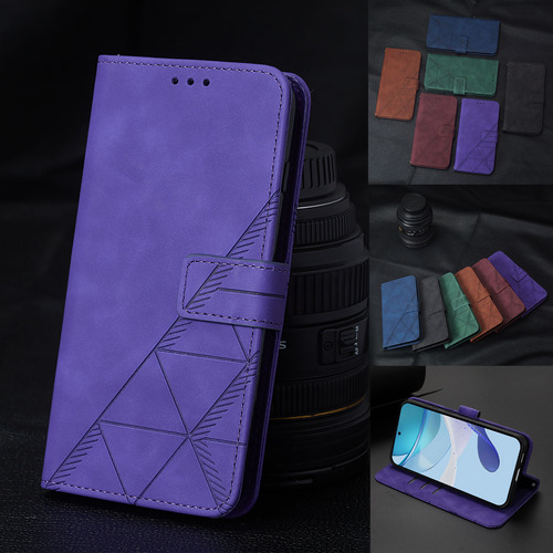 Funda De Piel Empresarial Para Motorola E15, A Prueba De Salpicaduras, 3 Ranuras Para Tarjetas, Soporte, Bloqueo Rfid, 6 Colores