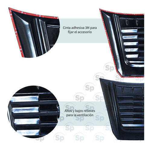 Imagen 4 de 9 de Toma Aire De Cofre Nissan Np300 Frontier 2016-2020 Off Road