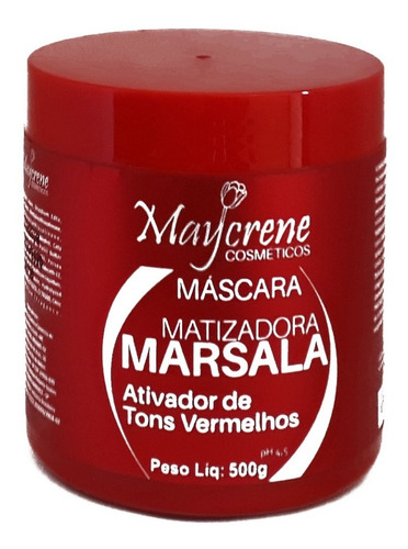 Kit Matizador Marsala Maycrene ( Shamp + Cond + Másc )
