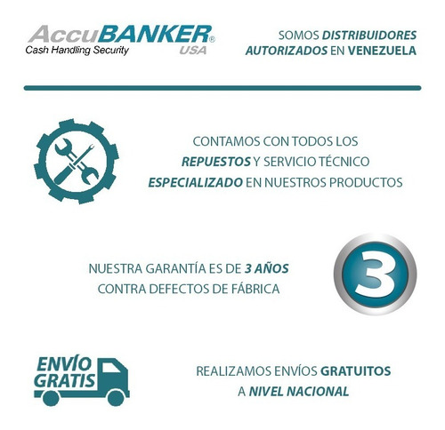 Imagen 4 de 7 de Contadora Y Detectora (dls/eu) Accubanker Ab7800 3años Gtia
