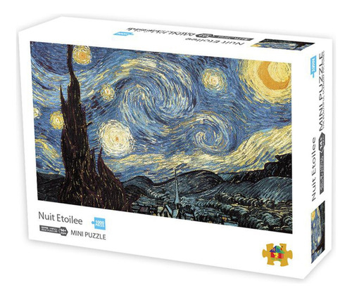 Rompecabezas Van Gogh Noche Estrellada:1000 Piezas Antiestré