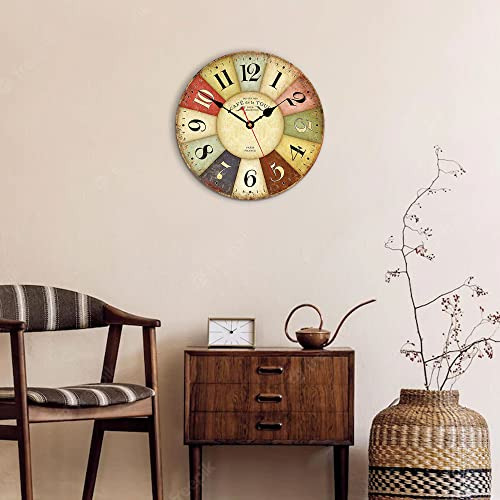 Vikmari Reloj De Pared Silencioso Sin Tictac De 8 Pulgadas N