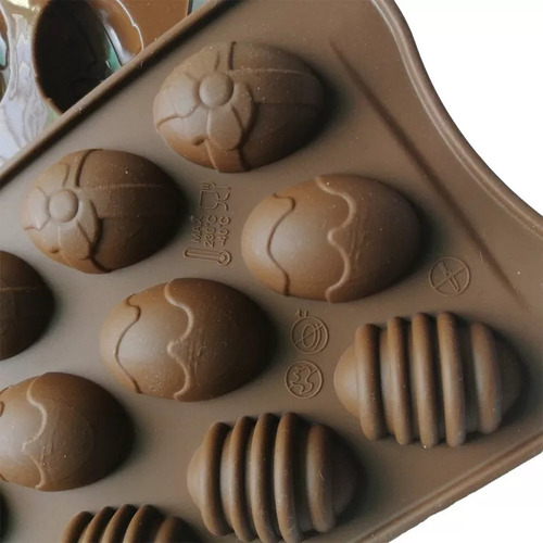Mini Molde De Chocolate De Silicona Con Forma De Huevo Y Col