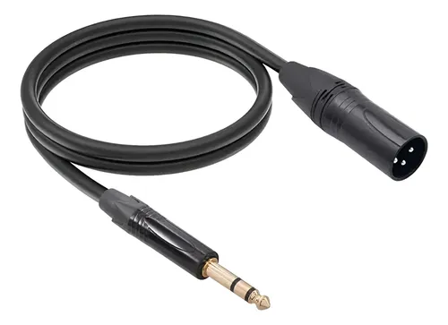 2 Cable De Audio Trs Plug 6.35mm A Xlr Macho Balanceado 3m | Meses sin ...