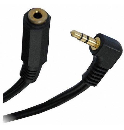 Cabo Extensor Extensao Audio P2 Macho 90º X Femea 1.8 Metros