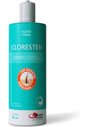 Cloresten Shampoo Antifúngico E Antibacteriano De 500ml