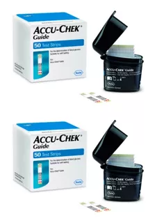 100 Tiras Reactivas Para Glucometro Accu Chek Guide