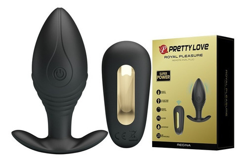 Plug Anal Vibrador Control Remoto Regina. 12 Modos, Usb