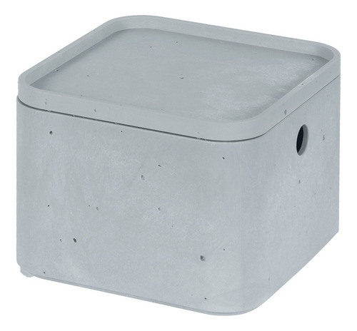 Caja Beton Chica Color Gris Liso