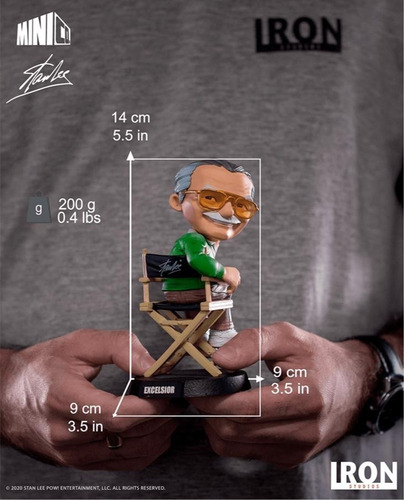 Imagem 3 de 10 de Stan Lee Marvel Minico Iron Studios Figure