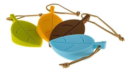 Vittak Kit Com 4 Aparador Peso Porta Silicone Divertido Decoração Cor Sortidas Forma Folha