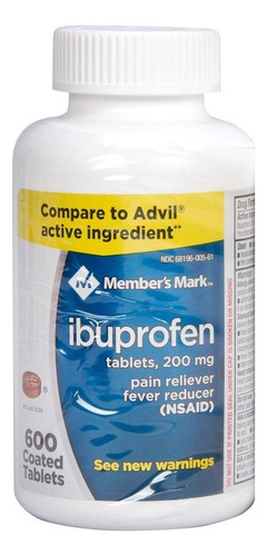 Ibuprofeno 600 Tabletas Premium Eg A56 Sabor Nd