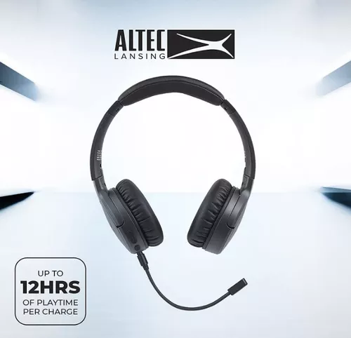 Auriculares Inalambricos Altec Lansing Bluetooth Micrófono Color Negro