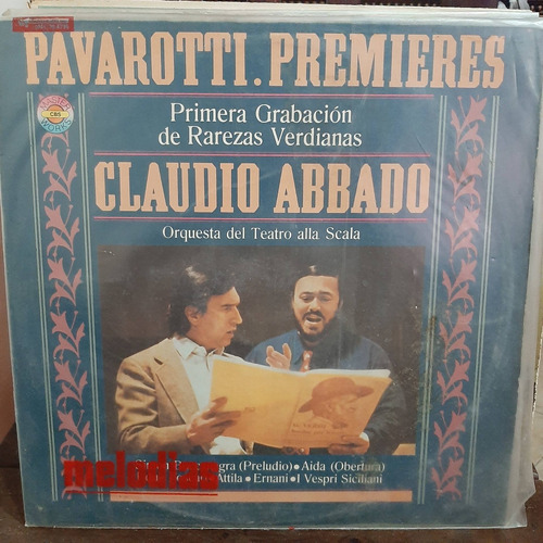 Vinilo Pavarotti Claudio Abbado Verdi Premieres Cl2
