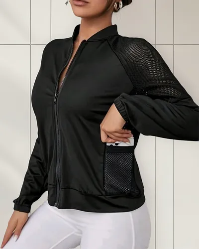 Chaqueta Deportiva Importada Transpirable Negro Ref. 6025