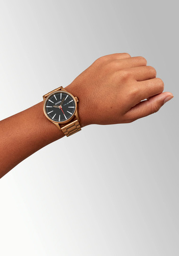 Reloj Nixon Sentry Ss A356 Bronce/negro 100 M Para Hombre