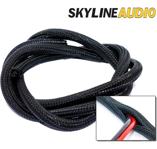 Imagen 2 de 7 de Nylon Malla Cubre Cable Piel De Serpiente Abierta Por 1m 3d