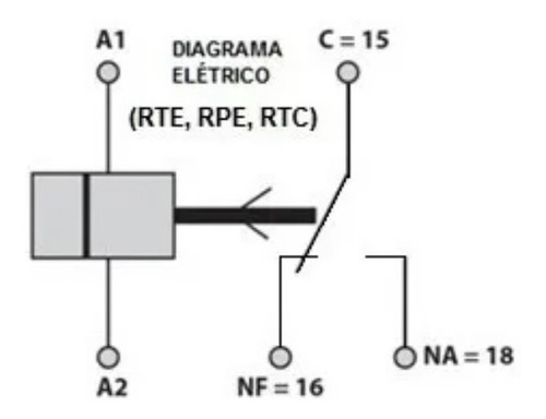 Imagem 3 de 4 de Relés De Tempo Retardo Energização ( Rte) Din 35mm Pivolt